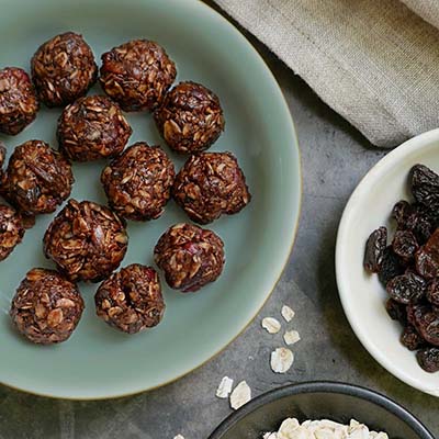 Cacao and raisin oat balls at British Early Years Centre International kindergarten in Bangok