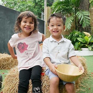 Happy children at BEYC international kindergarten in Bangkok